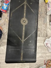 Excellent Liforme Travel Yoga Mat Blue Cosmic Moon & Carrying Case