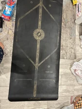 Excellent Liforme Travel Yoga Mat Blue Cosmic Moon & Carrying Case