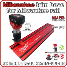 Milwaukee M18 FTR trim router sub-base for use on the Milwaukee rail -INC P&P
