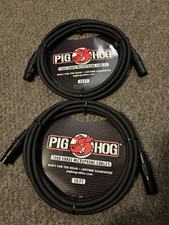 Pig Hog PHM10 8mm Tour Grade Mic Cable, XLR 10ft - 2-pack