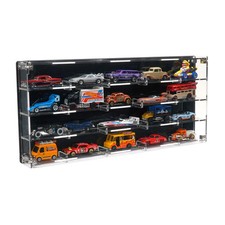 Wall-Mount Display Case for Hot Wheels and Matchbox Cars
