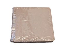 New Creative Memories 7x7 Photo Album Sand Tan Gold Design Spine