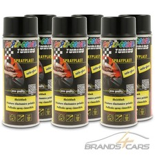 6x 400ml DUPLI COLOR SPRAYPLAST SCHWARZ SEIDENGLANZ ABZIEHLACK SPR�HFOLIE