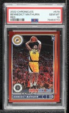 2022 Chronicles Hoops Premium Stock Red Bennedict Mathurin PSA 10 GEM MT 0jr6