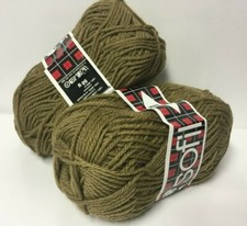 10  pelotes 100 % pure laine marron glacé /  Fabriqué en FRANCE