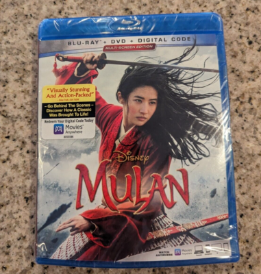ルーシーダットン　DVD　ベーシックバージョン Mulan [Live-Action] (Blu-ray+DVD+Digital Code, 2020; Multi-Screen
