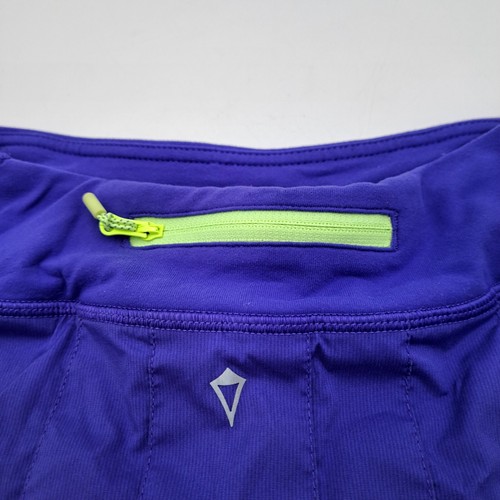 Ivivva by Lululemon Skort Girls 12 Purple Lined Tennis Zip Pocket Elastic Waist - Picture 9 of 10