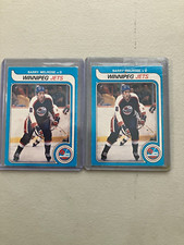Barry Melrose  2 Winnipeg Jets  Rookie Cards (Soft Corners)