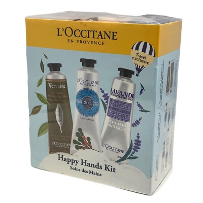 L'Occitane En Provence Happy Hands Kit Travel Exclusive SET OF 6 Tubes NewSealed