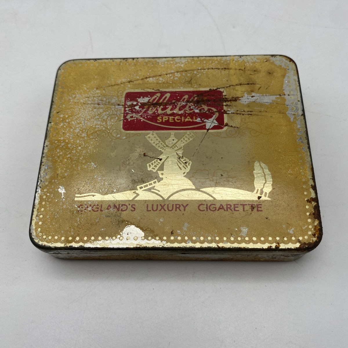 cigarette tins for sale Vintage Cigarette Tin : Mills Special England Luxury Tobacco Tobacciana