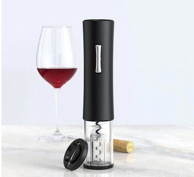 Automatic Electric Wine Bottle Opener with Foil Cutter - Stainless Steel