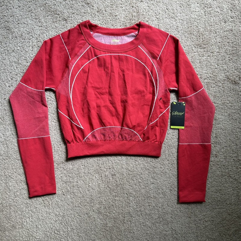 Special One Shirt Girls Large/XL Crewneck Long Sleeve Red NWT