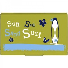 2497 SUN SEA SAND SURF Business Card Case Gift Card, Credit Card, Money Holder