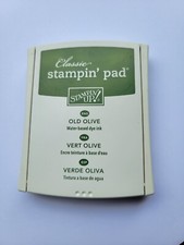 Stampin' Up - Classic Stampin' Pad - Old Olive USED Retired