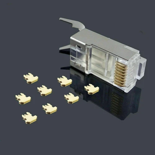 10Pcs/Lot High Quality Network Connectors RJ45 Cat7 Shield FTP 1.45mm 8P8C Plugs