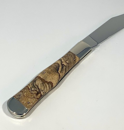 2000 CASEXX Large Coke Bottle Knife Exotic Custom Picture Jasper Stone Handles - Picture 9 of 12