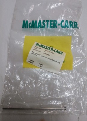 McMaster-Carr - 2mm Diameter Round Tip Steel Straight Ejector Pin - New