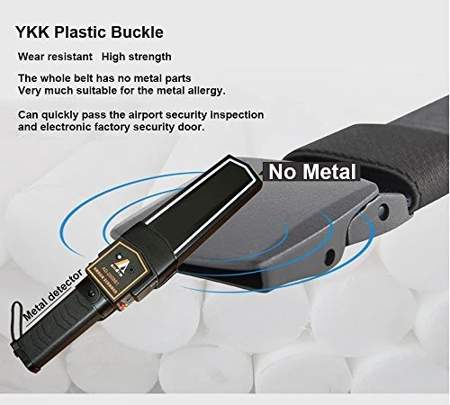 Упаковка из 2 эластичных эластичных ремней, мужские, все размеры, металлический нейлон, тактический туристический ремень - Изображение 2 из 4