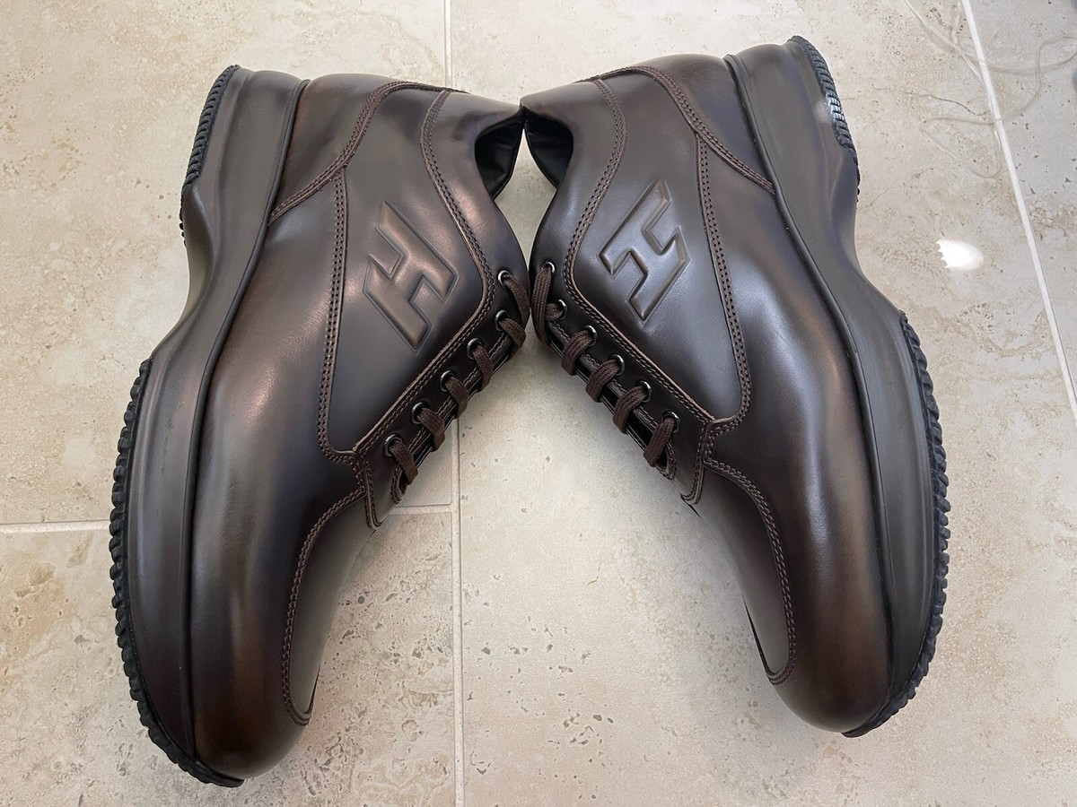 HOGAN INTERACTIVE UOMO Man Sneakers Shoes In Brown UK 10