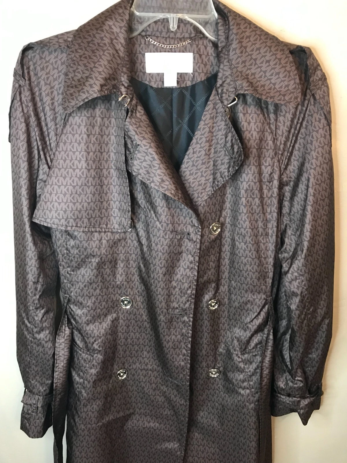 MICHAEL KORS Trench Cappotto MK Stampa Logo Piccolo