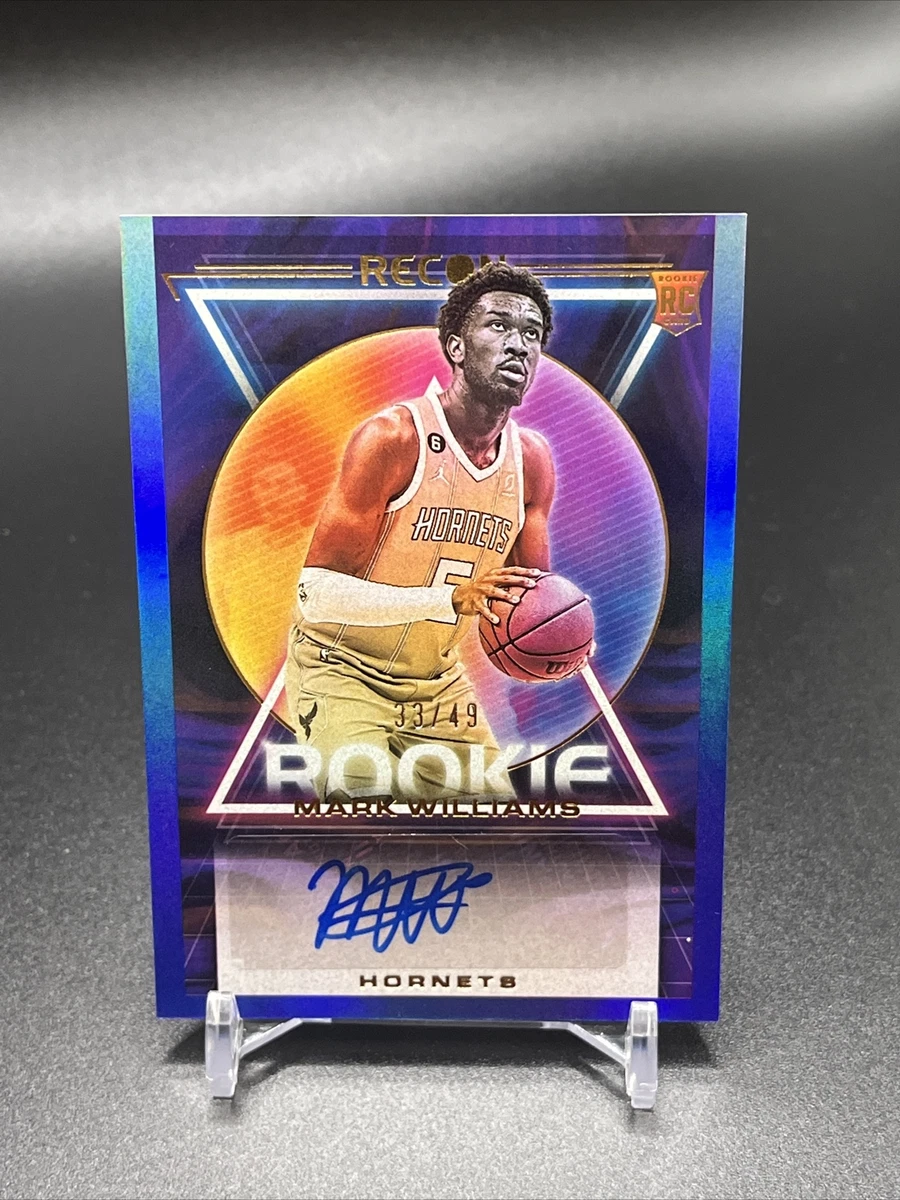 2022-23 Recon Mark Williams Rookie Auto /49 Blue Charlotte Hornets