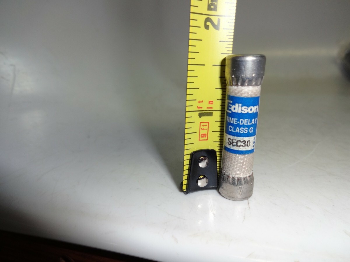 Original Edison EDCC-30 30A 600Vac Time-Delay Fuse - 10x38mm, Bussmann/Edison Brand 2 thumbnail image