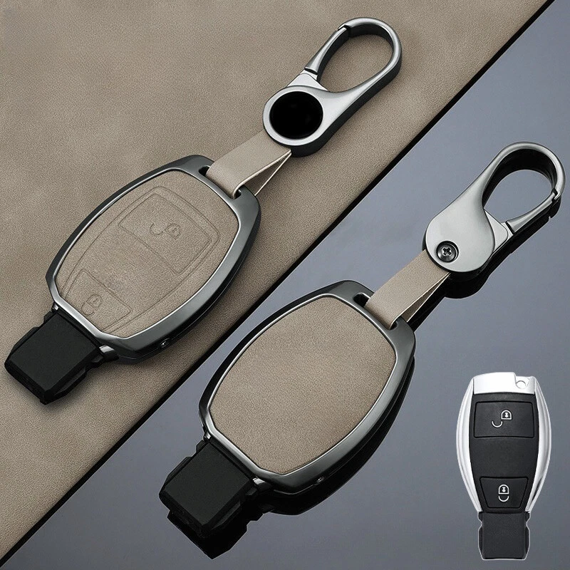 Zinc Alloy Leather Car Key Fob Case Cover For Benz C300 GLK CLS GLC AMG GLA CLA - Изображение 4 из 4