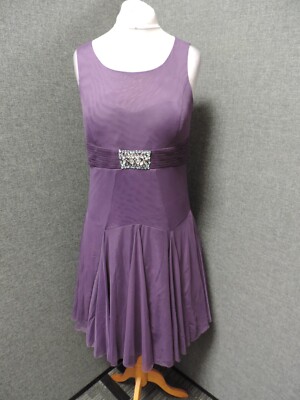 Kaleidoscope Hand Perlen knielanges Abschlussball-/Abendkleid UK 14 LN041 KK 07