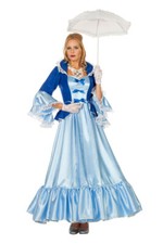 Viktorianisches Kleid Sissikleid Rokoko Damen-Kostüm blau Barock Kostüm Damen KK