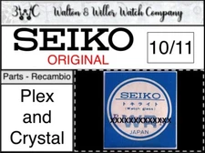 NOS [ 1X ] Seiko Plex And Mineral Glass Crystal Genuine Original Plexi 10/11