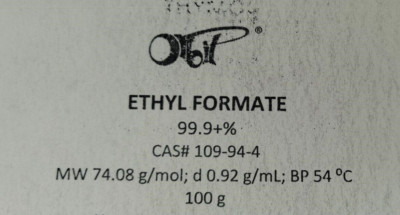 ETHYL FORMATE (99.9+%) 100 grams [CAS#109-94-4] Fragrance Aroma Research Reagent
