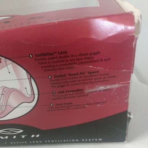 SMITH GOGGLES CASCADE PRO BLACK LENS GL55 MODEL CB3LBK3 - Picture 7 of 9