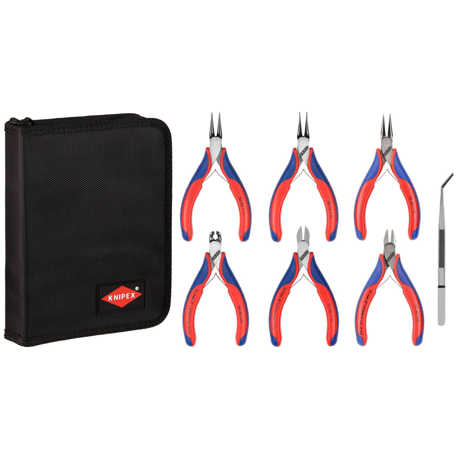 Knipex Electronics Pliers Set 00 20 16  7 Piece