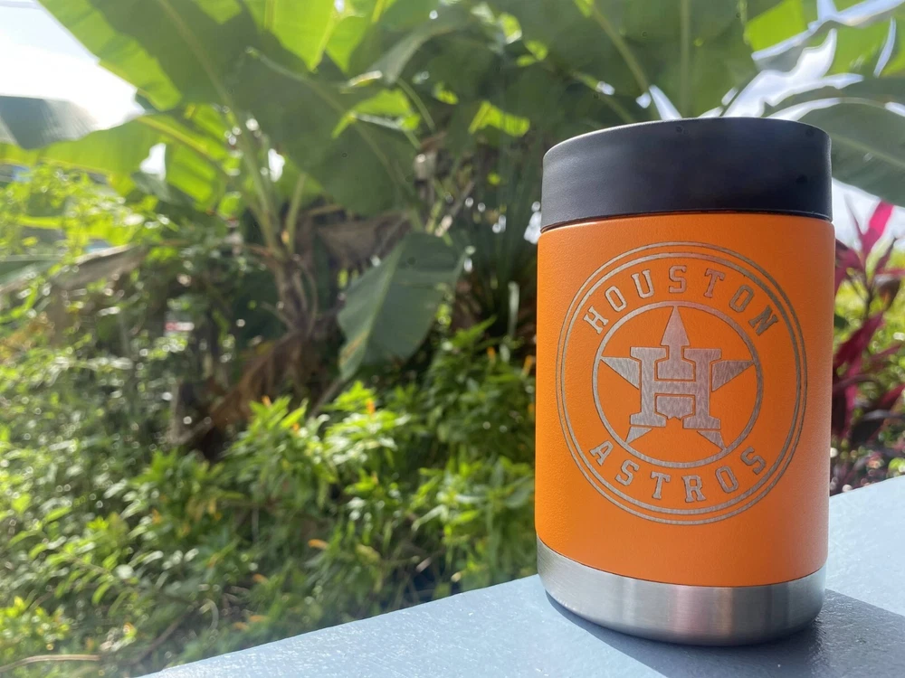 tumbler For Beer Baseball Astros Houston Laser Engraving