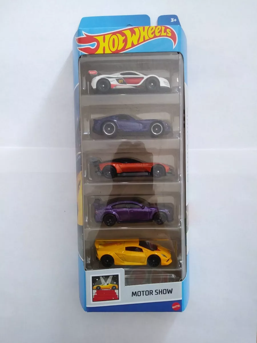 Carrinho Hot Wheels Pack Com 5 Original Mattel Motor Show