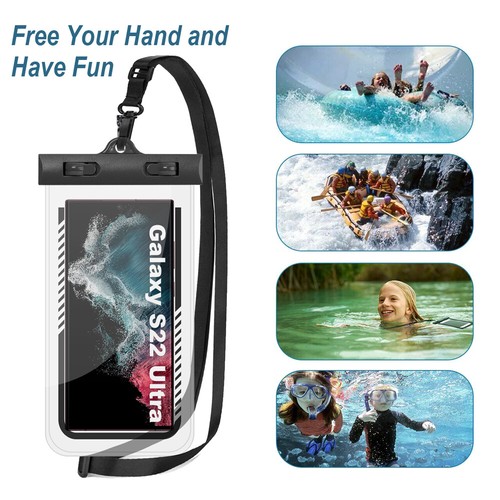 Waterproof Phone Pouch Dry Bag w/Lanyard for iPhone 14/13/12/XS Max/XR, S23 S22+ - Picture 5 of 12