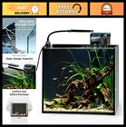2.5 Gallon Nano Aquarium Kit - Rimless Desktop Fish Tank with Light & Filter, Id