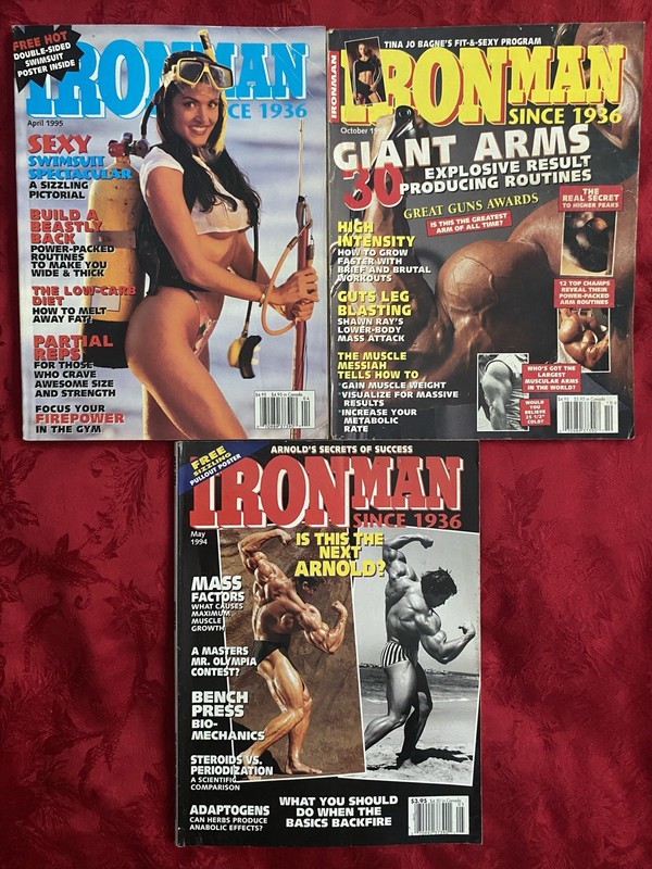 IRONMAN Bodybuilding Magazine Lot