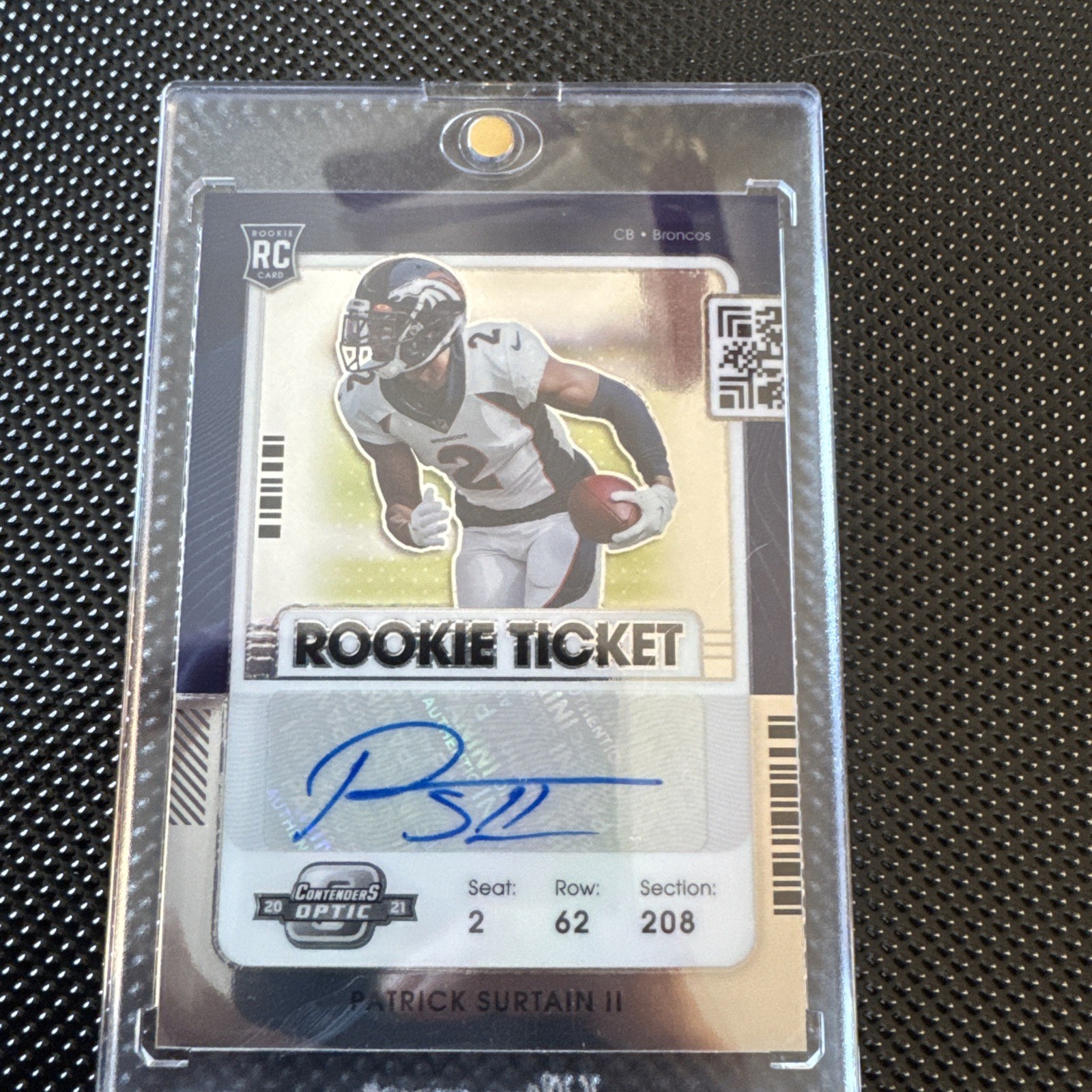 2021 Panini Contenders- Rookie Ticket Autograph Patrick Surtain II #145 (AU, RC)