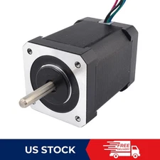 STEPPERONLINE Nema17 Stepper Motor Dual Shaft 1.8deg 65Ncm 2.1A  42x60mm 4 Wires