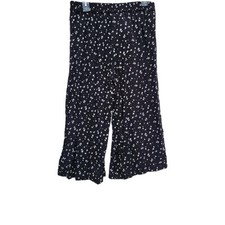 Paraphrase Boho Wide Leg Cropped Pants Size Small Stars Theme NWT