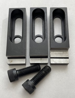 Lot of 3 Mitee Bite 23200 1/2 M12 Screw Size Multi-Fixture Stop & Clamp Medium