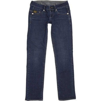G-Star Midge  Damen Blau Straight Slim Stretch Jeans W27 L31 (80251)