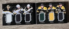 2015-16 UD Black Sixes Relic Booklets JERSEYS Boston Bruins 6R-Bruin LEGENDS
