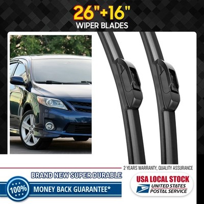 26'' & 16'' Premium OEM Quality All Season Beam Windshield Front Wiper Blades