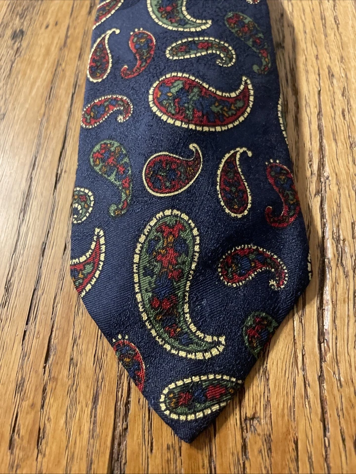 Corbata de cachemira de seda Brooks Brothers usada en excelente estado para hombre EE. UU. etiqueta negra para hombre " Foto 2 de 4