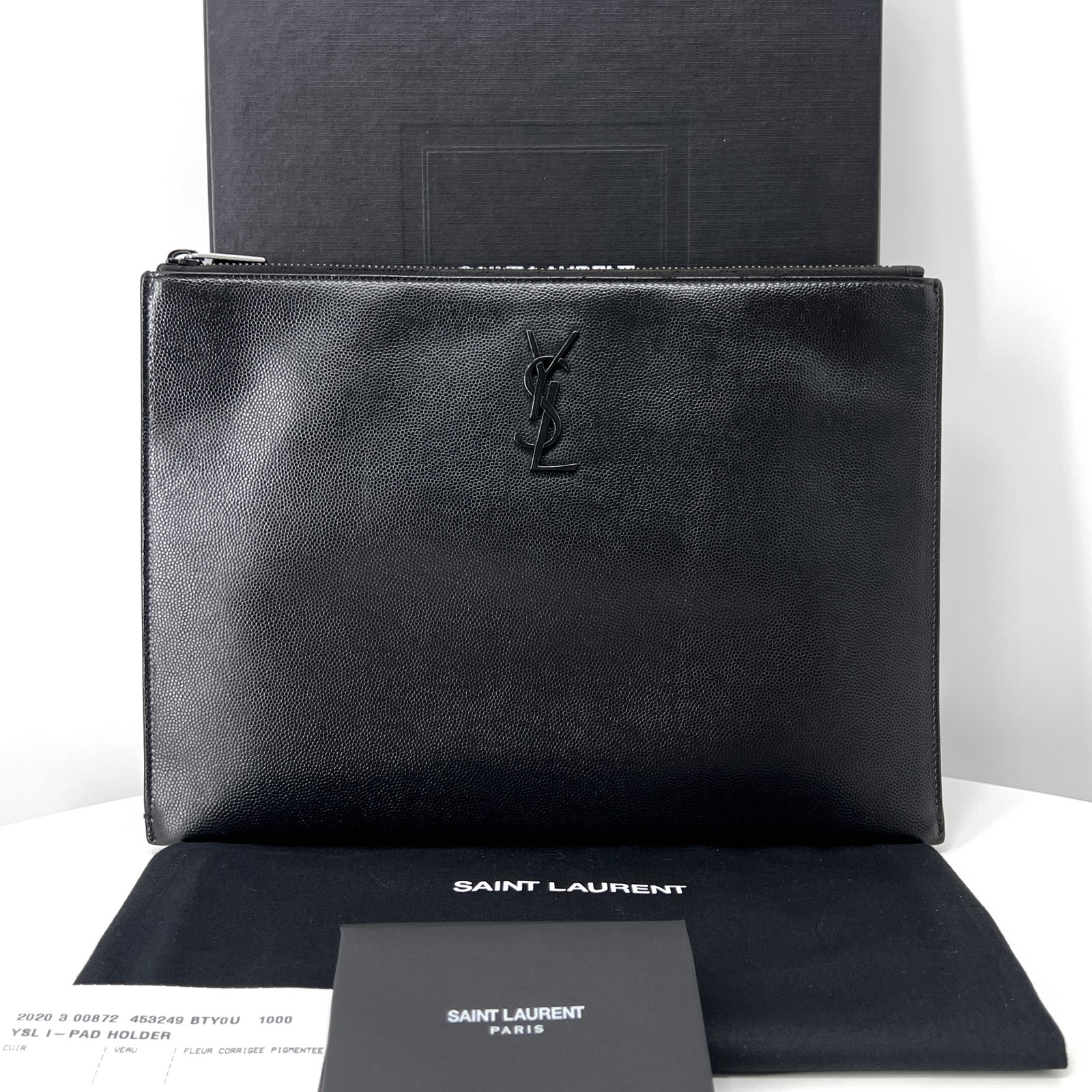 Saint Laurent Monogram Clutch Bag Nero (453249) 142622974