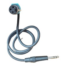 Cordial Mikrofonkabel 1 Meter XLR weiblich zu 635mm Klinke schwarz CMK 222