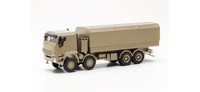 Herpa 746984 - 1/87 Iveco Trakker 8X8 GeschüTzt Pritschen-Lkw Sandbeige - Neu