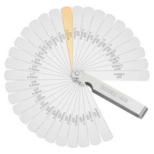 Feeler Gauge Set Thickness Gauge 32 Blades 0.04-0.88 mm (0.0015-0.035 Inch)